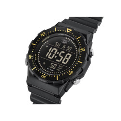 Casio AE-1700H-1B muški sat XL Round Digital All Black Yellow detail 10ATM