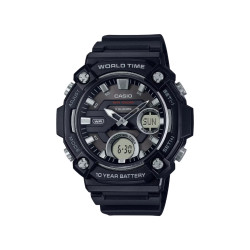 Casio AEQ-120W-1A muški sat Sport Digital XL All Black Graphite Detail 10ATM