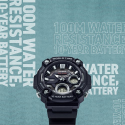 Casio AEQ-120W-1A muški sat Sport Digital XL All Black Graphite Detail 10ATM
