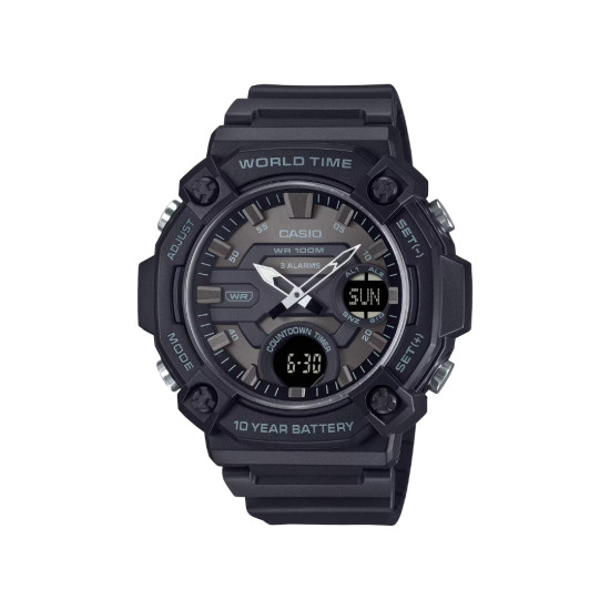 Casio AEQ-120W-1B muški sat Sport Digital XL All Black 10ATM