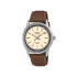 Casio Edifice EFR-109L-7A muški sat Vintage Sport Off-White Dial 38mm Brown kožni kaiš 10ATM NOVO
