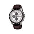 Casio Edifice EFR-526L-7B muški sat Panda Dial Chronograph - White & Black Contrast 43mm Brown Croco kožni kaiš 10ATM
