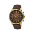 Casio Edifice EFR-575CL-5A muški sat Chronograph Sportscar Desing Gold Tone Brown kožni kaiš Caramel Gradated Dial 40mm