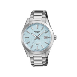 Casio Edifice EFV-160D-2B muški sat Motorsport Heritage Ice Blue Sendblasted Dial 40mm 10ATM