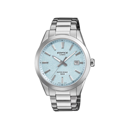 Casio Edifice EFV-160D-2B muški sat Motorsport Heritage Ice Blue Sendblasted Dial 40mm 10ATM
