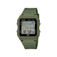Casio Vintage LF-30W-3A unisex World Map Digital Eco-Friendly Bio-Based Resin Olive Green