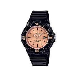 Casio LRW-200H-9E2 ženski tinejdž sat Sport Black Rose Gold 10ATM silikonski kaiš 34mm
