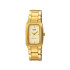 CASIO LTP-1165N-9C ženski sat pravougaono kućište Timeless Classic Style Gold Tone Champagne Dial Edition 21mm