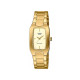 Casio LTP-1165PN-9C ženski sat elegantan pravougaono kućište Timeless Classic Style Gold Tone Champagne Dial Edition 21mm