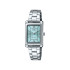 Casio LTP-1234DD-2A ženski sat pravougaono kućište elegantan Old Money Style Sunray Light Mint Dial 21mm