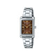 Casio LTP-1234DD-5A ženski sat pravougaono kućište elegantan Old Money Style Gold Detail Sunray Burgundy Color Dial 21mm