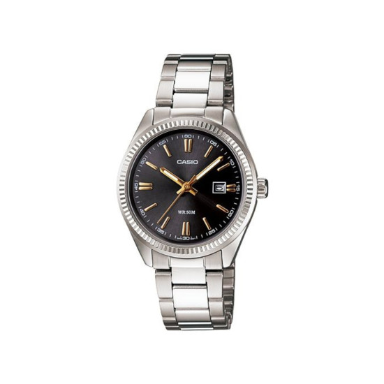 Casio LTP-1302D-1A2 ženski sat analogni Graphite Heritage Fluted Bezel