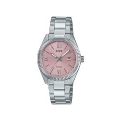Casio LTP-1302DD-4A1 ženski sat analogni Pink Nude Heritage Fluted Bezel