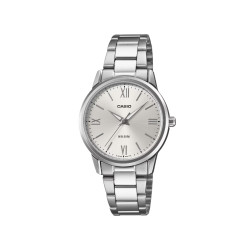 Casio LTP-1303DD-7A ženski sat Classic Lady Analog Roman Numerals Silver Sunray Dial 30mm