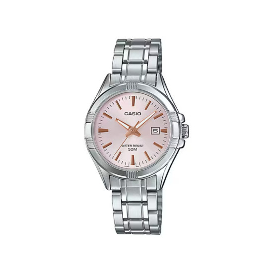 Casio LTP-1308D-4A ženski sat analogni Light Pink Classic