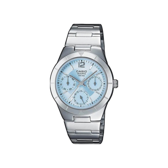 Casio LTP-2069D-2A ženski sat Day Date Sky Blue Dial