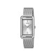 Casio LTP-B171M-1A ženski sat Slimline Rectangle Mesh White Dial 20mm