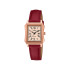 Casio LTP-B190RGL-4B ženski sat Vintage Tank Rose Gold Roman Numerals Burgundy kožni kaiš Nude Peach Dial 23mm Bestseller