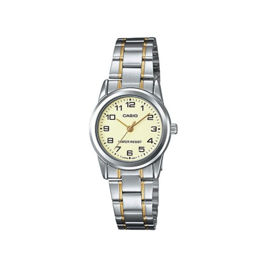 Casio LTP-V001SG-9B ženski sat Two Tone Silver Gold Tone Champagne Dial Edition Mini pregledan brojčanik