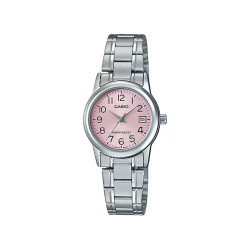 Casio LTP-V002D-4B ženski sat Light Pink Mini pregledan brojčanik
