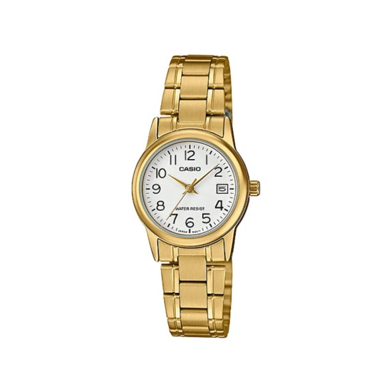 Casio LTP-V002G-7B2 ženski sat Gold ton Mini pregledan brojčanik