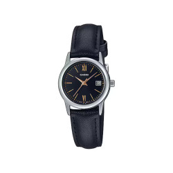 Casio LTP-V002L-1B3 ženski sat Mini Vintage Classic Roman Numerals Black Dial 25mm  • Old Money Vibe
