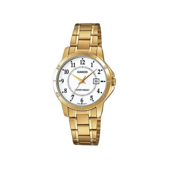 Casio LTP-V004G-7B ženski sat analogni pregledan brojčanik Gold ton Classic