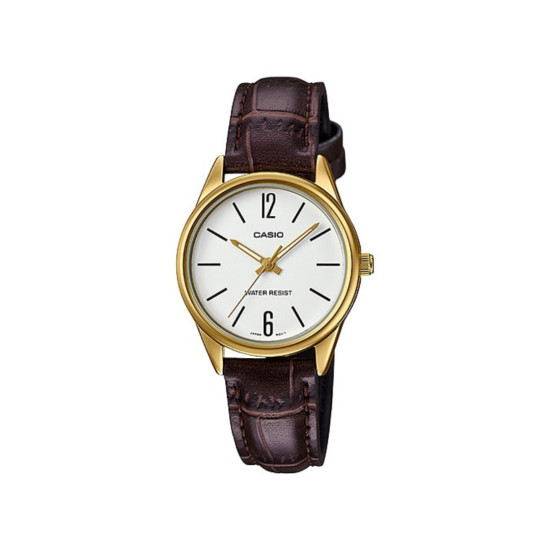Casio LTP-V005GL-7B ženski sat analogni kožni kaiš Brown Classic