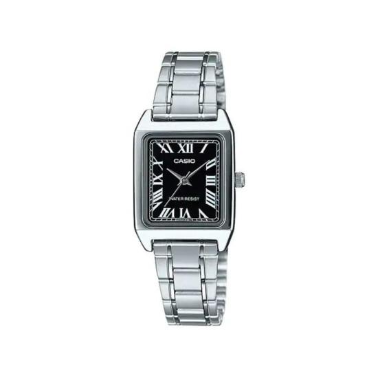 Casio LTP-V007D-1B ženski sat pravougaono kućište Black Dial Roman