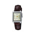 Casio LTP-V007L-9E ženski sat pravougaono kućište kožni kaiš Brown Classic