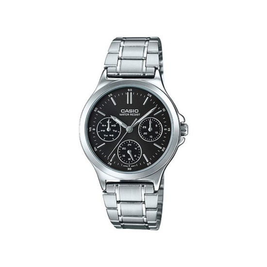 Casio LTP-V300D-1A ženski sat analogni Day Date Black Dial
