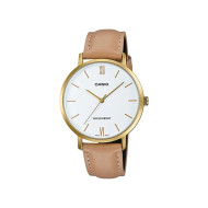 Casio LTP-VT01GL-7B ženski sat Minimalist Classic kožni kaiš Beige