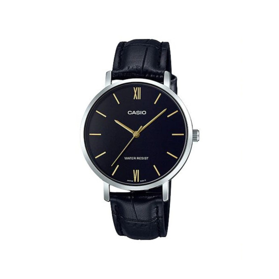 Casio LTP-VT01L-1B ženski sat Minimalist Classic kožni kaiš Black