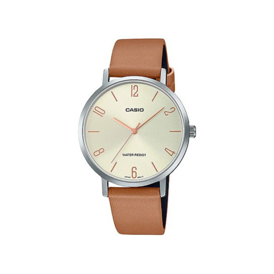 Casio LTP-VT01L-5B ženski sat Minimalist Classic Kožni Kaiš Vintge Brown