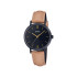 Casio LTP-VT02BL-1A ženski sat Minimalist Petite kožni kaiš Beige Black Dial