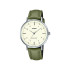 Casio LTP-VT03L-3B ženski sat Concave kožni kaiš Olive Green