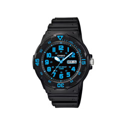 Casio MRW-200H-2B dečiji ručni sat Sport Black silikon Electric Blue Detail 44mm