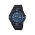 Casio MRW-200H-2B3 muški tinejdž sat Sport Black silikon Deep Blue Dial Oker Detail 44mm