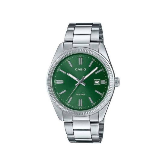 Casio MTP-1302PD-3A unisex Heritage Grande Fluted Bezel Green Dial