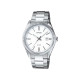 Casio MTP-1302PD-7A1 unisex Heritage Grande Fluted Bezel White Dial