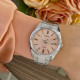 Casio MTP-1302PE-4A unisex Heritage Grande Fluted Bezel Mocha Mousse Dial