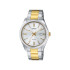 Casio MTP-1302PSG-7A Unisex Heritage Grande Fluted Bezel Two Tone White Dial