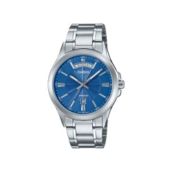 Casio MTP-1381D-2A muški sat Timeless Gentleman Day Date Deep Blue Dial 40mm