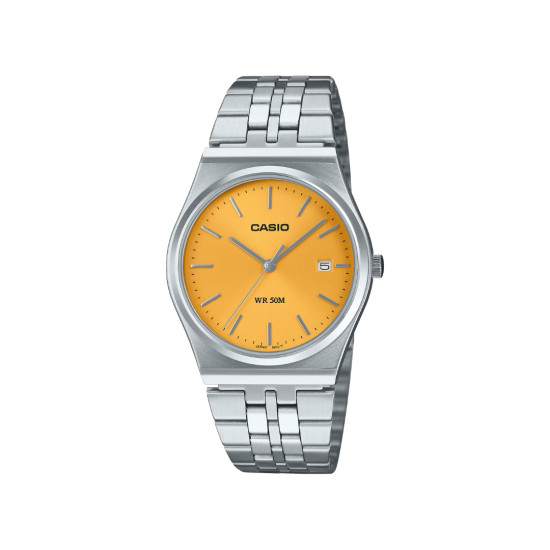 Casio MTP-B145D-9A Unisex Vintage 80s Classic Amber Dial