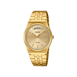 Casio MTP-B146G-9A Unisex Vintage 80s Classic Day Date Gold Tone Champagne Dial