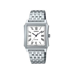 Casio MTP-B190D-7B muški sat Vintage Gentleman Style Silver Tone Pravougaono kućište 31mm Old Money Style