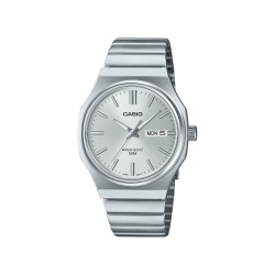 Casio MTP-E735D-7A muški sat Classic Clean Monochromatic Octagonal Date Day Sunray Dial 37mm