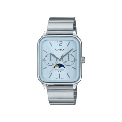 Casio MTP-M305D-2A Unisex Moon Phase Sky Blue Dial