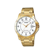 Casio  MTP-V004G-7B muški sat Analogni Gold Tone Classic Date Arabic Numerals