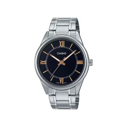Casio MTP-V005D-1B5 muški sat Basic Black Dial Rose Gold detail